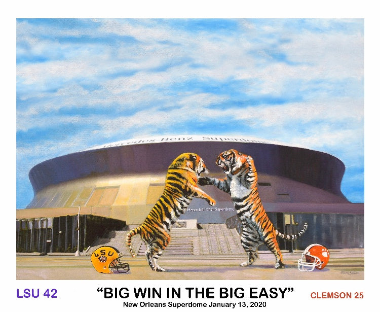 LSU Commemorative Championship print