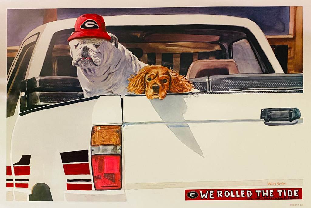 Georgia national championship commemorative print