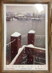 Framed commemorative poster